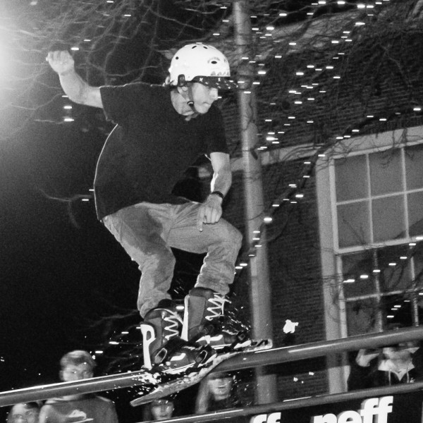 Sparrow Knox riding the rail