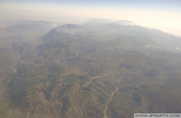 Aerial View Macedonian Mountains антенски поглед македонските планини