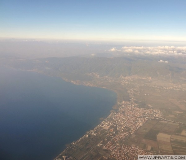 Aerial View Struga (Macedonia) pamje ajrore Struga (Maqedoni)