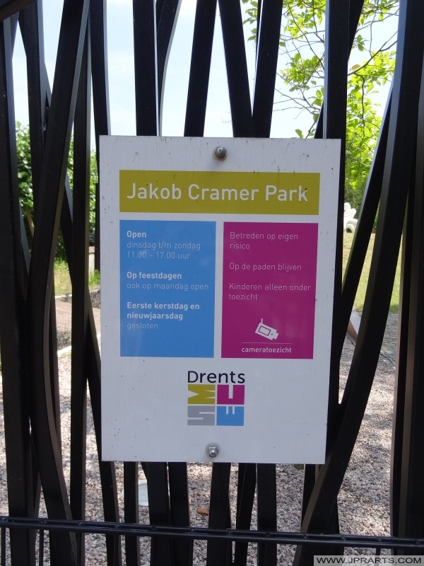 Informacije znak Jacob Cramer Park (Assen, Nizozemska)