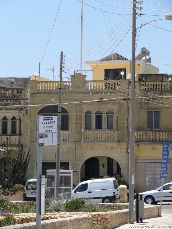 Bus Stop on Gozo Island, Malta