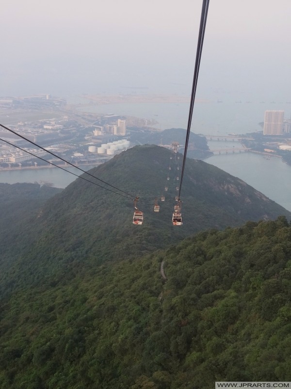 Gondola Lift from Ngong Ping 360, Hong Kong 昂坪360