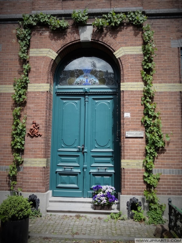 Fotogen Türpfosten in Baarle-Hertog, Belgien
