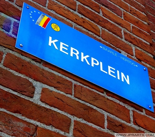 Kerkplein (Church Square) in Baarle-Hertog, Belgium