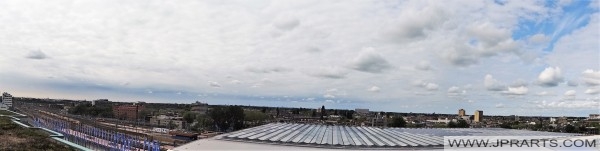 Vue panoramique depuis le Groothandelsgebouw (immeuble de bureaux) à Rotterdam, Pays-Bas