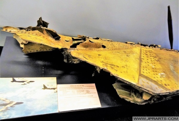 Remains of a downed B52 Bomber in the War Remnants Museum (Ho Chi Minh City, Vietnam)