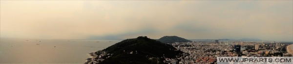 Vue panoramique de la statue du Christ à Vung Tau, Vietnam