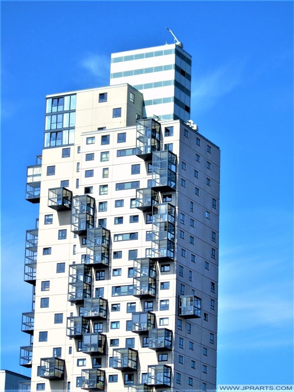 Building in the neighborhood Haestrechtkwartier in the Dutch city of Tilburg