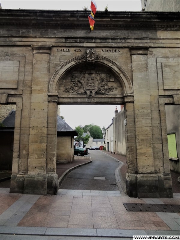Façade de l'Ancienne Halle aux Viandes à Bayeux, France