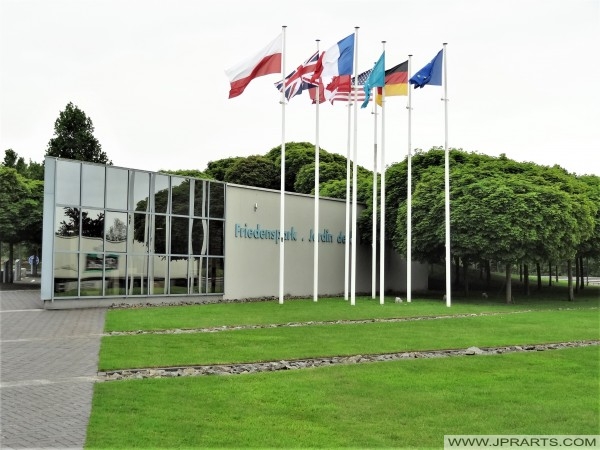 Information Centre Friedenspark (Jardin de la Paix) - German Military Cemetery La Cambe in Normandy, France