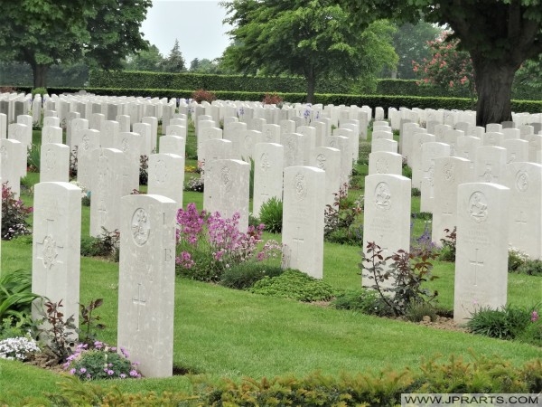 War Graves at Bayeux War Cemetery (Normandy, France)