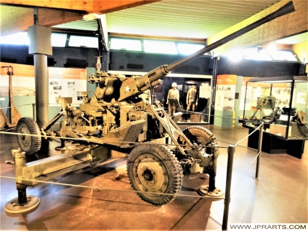 American Anti Aircraft Gun 40mm Bofors in the Normandy Battle Museum (Bayeux, France)