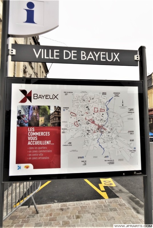Carte de Bayeux, France