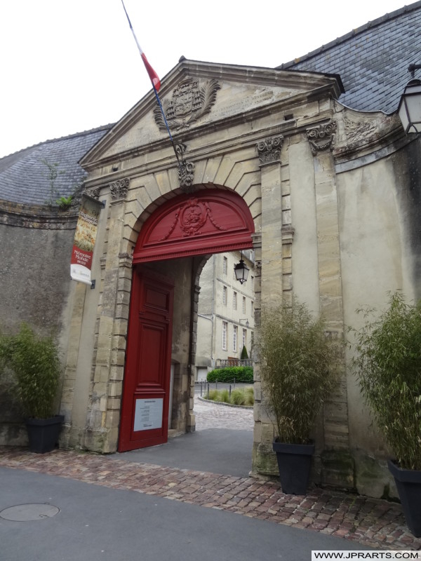 Entrance to the Bayeux Tapestry Museum in Normandy, France