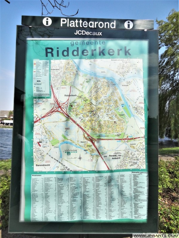 Plattegrond van Ridderkerk, Nederland