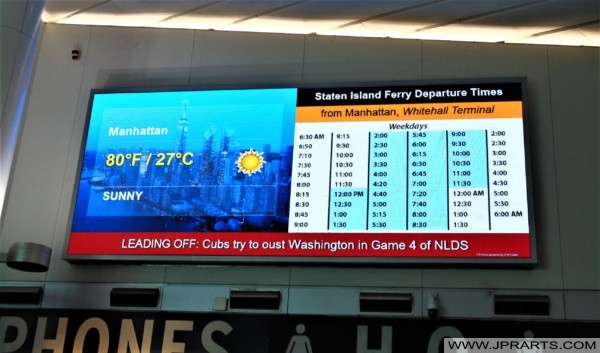 Staten Island Ferry Departure Times from Manhattan (New York, USA)