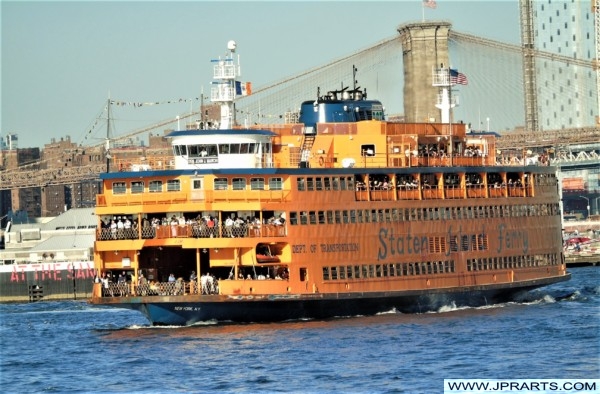 Staten Island Ferry - Transportation between the boroughs of Staten Island and Manhattan in New York, USA