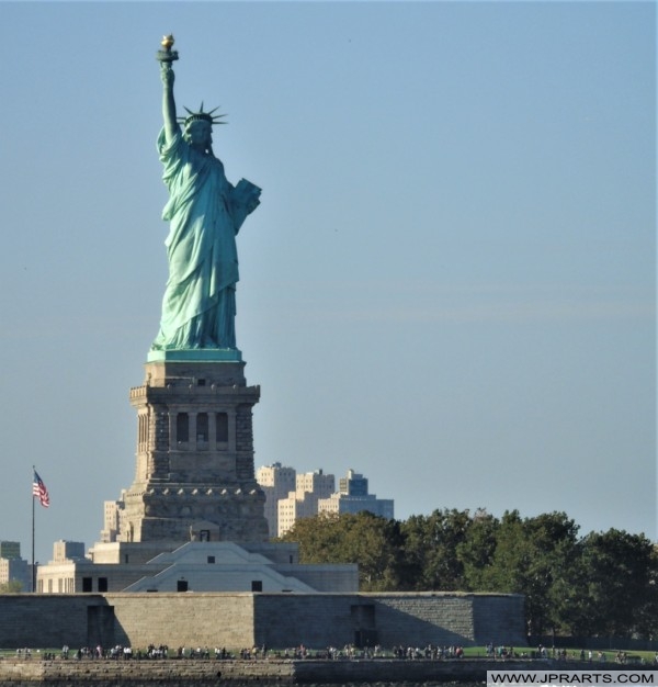 Statue of Liberty View from Staten Island Ferry (New York, USA)