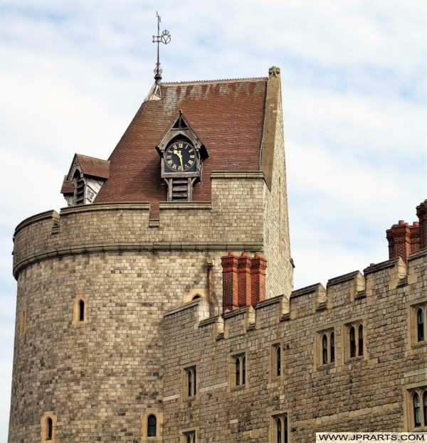 Clock Tower of Windsor Castle in Berkshire, England Clock Tower of Windsor Castle in Berkshire, UK