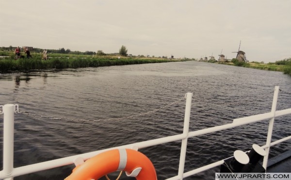 Bella Vista dei Mulini a Vento di Kinderdijk visti dalla Gita in Barca