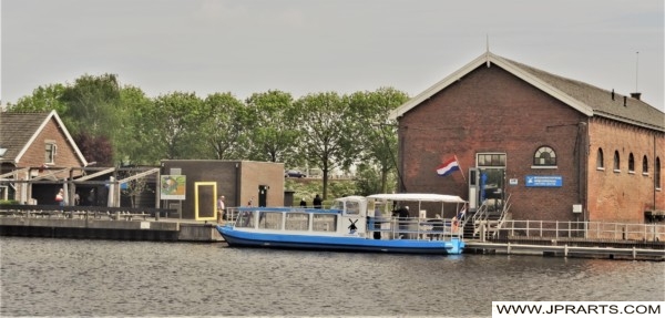 Jetty of the Tour Boat in Kinderdijk, the Netherlands