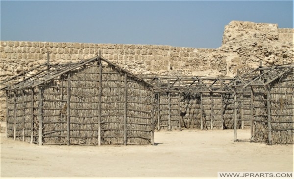 Huts in the Bahrain Fort