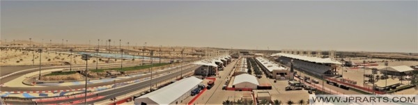 Panorama View of the Formula 1 Circuit in Bahrain