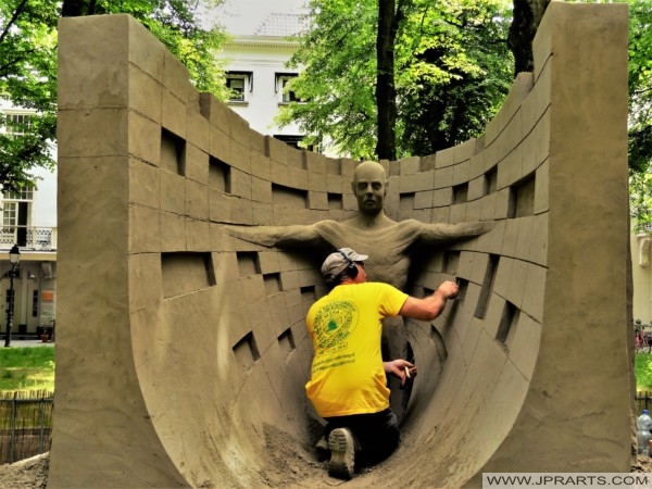 Irish entry during the World Championship Sand Sculpting 2018 in The Hague, The Netherlands Irish entry during the World Championship Sand Sculpting 2018 in The Hague, The Netherlands