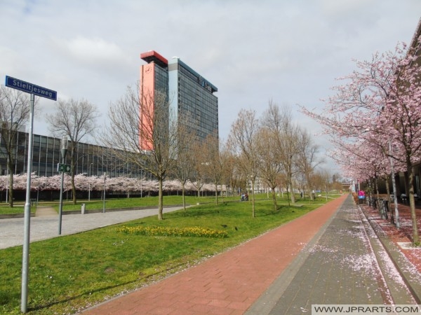Stieltjesweg at the TU Delft, the Netherlands Stieltjesweg bij de TU Delft, Nederland
