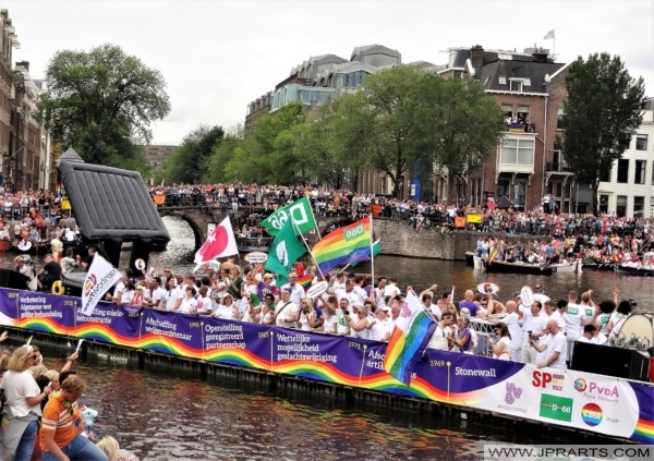 Dutch Political Parties during the Canal Parade Amsterdam 2019