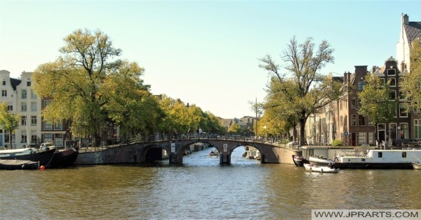 Keizersgracht seen from the Amstel River