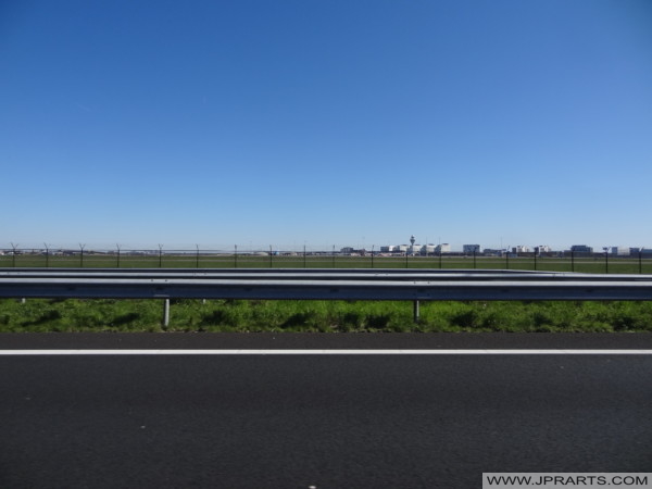 Empty Airspace at Amsterdam (Schiphol) Airport during the Corona Crisis in 2020.
