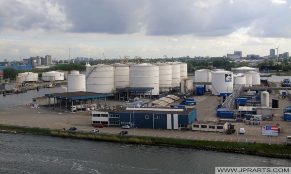Petroleum Harbour in Amsterdam, The Netherlands Petroleum Harbour in Amsterdam, The Netherlands