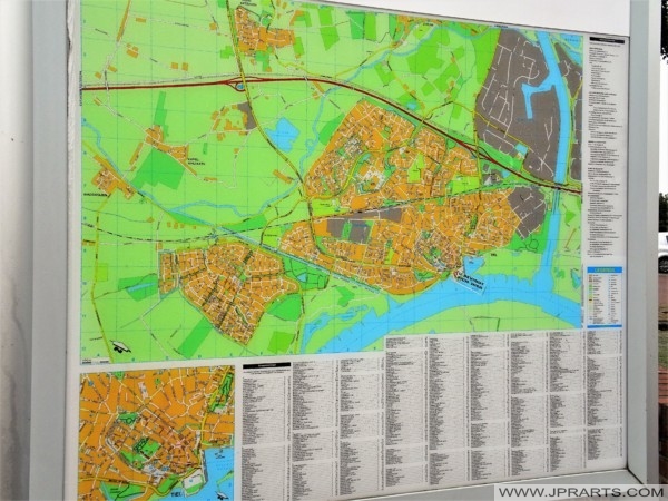 Map of Tiel, Netherlands Mapa Tiel, Holandia