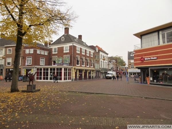 Center of Tiel, Netherlands Zentrum von Tiel, Niederlande