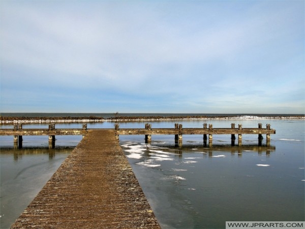 Jetty at the Markermeer, Netherlands