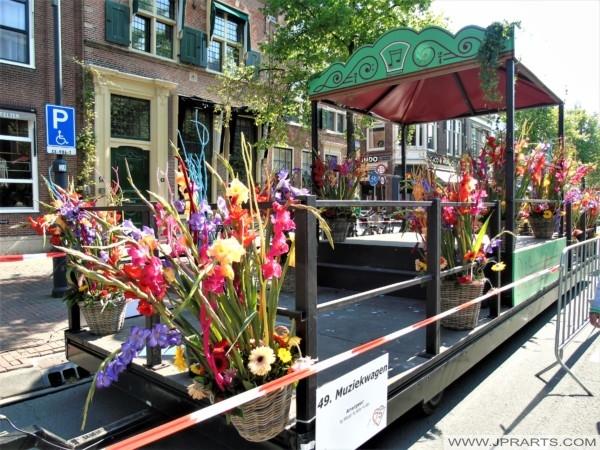 Music Car of the Flower Parade 2022 in the Netherlands