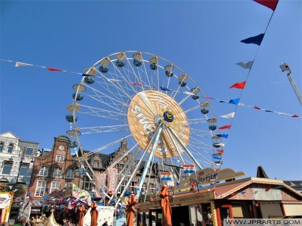 Fun Fair at Grote Market in Haarlem, The Netherlands Fun Fair at Grote Market in Haarlem, The Netherlands