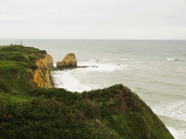 The Sheer Cliffs of Pointe du Hoc in Normandy, France